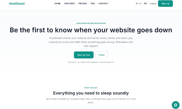 HostGuard: A Complete Website Monitoring Platform Built by ForgeMVP